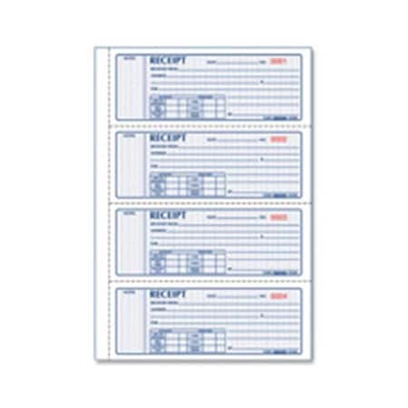 Rediform Rediform Office Products RED8L808 Money Receipts- Carbonless- 3 Parts- 4 p-Page- 2-.75in.x7in.- 100-BK RED8L808